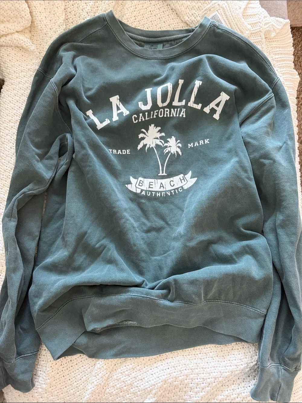 California Graphic Crewneck Sweatshirt - Teal